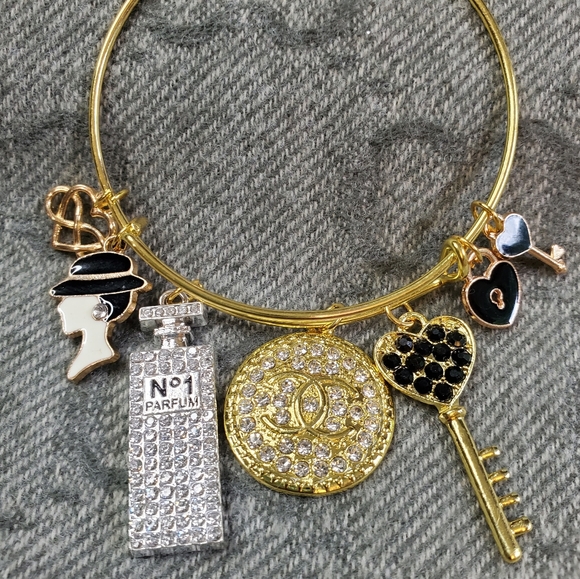 Charm 💎 gemstone bangle - Picture 1 of 6